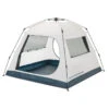 Quechua Abri De Camping 4 Places - Base Easy Fresh - Polyvalent, Instantané à Arceaux -Regatta FR abri de camping 4 places base easy fresh polyvalent instantane a arceaux