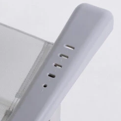 AKTIVE - Chaise Pliante Haute Avec Dossier Haut Réglable 5 Positions, Gris -Regatta FR aktive chaise pliante haute avec dossier haut reglable 5 positions gris 5