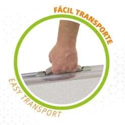 AKTIVE - Table Pliante Avec 2 Tabourets Et Poignée De Transpor, Gris -Regatta FR aktive table pliante avec 2 tabourets et poignee de transpor gris 2