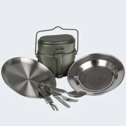 Batterie De Cuisine De Camping, Assiette Plate & Creuse Et Couverts Set -Regatta FR batterie de cuisine de camping assiette plate and creuse et couverts set 2