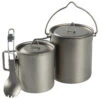 Batterie De Cuisine De Camping Set | Casseroles + Fourchette/Cuillère | Titane -Regatta FR batterie de cuisine de camping set casseroles fourchettecuillere titane