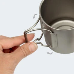 Batterie De Cuisine De Camping Set | Casseroles + Fourchette/Cuillère | Titane -Regatta FR batterie de cuisine de camping set casseroles fourchettecuillere titane 5