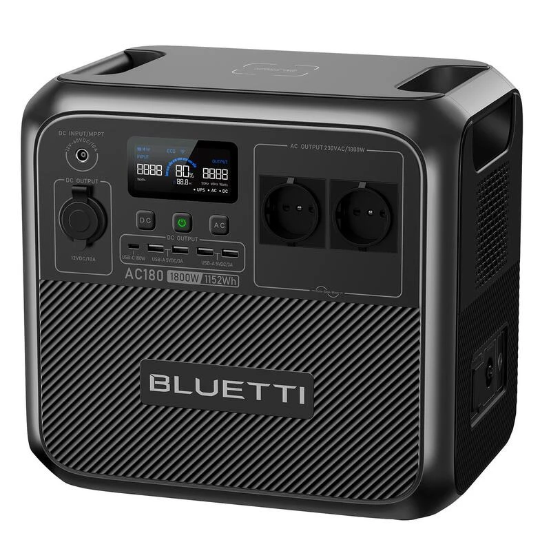 BLUETTI Générateur Électrique Portable AC180 1152Wh Batterie LiFePO4 Pour Voyage 4 BLUETTI Générateur Électrique Portable AC180 1152Wh Batterie LiFePO4 Pour Voyage – Image 2