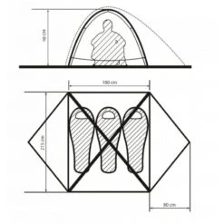 Borzhava 3 Alu - Tente Légère - 3 Personnes - Jaune -Regatta FR borzhava 3 alu tente legere 3 personnes jaune 4