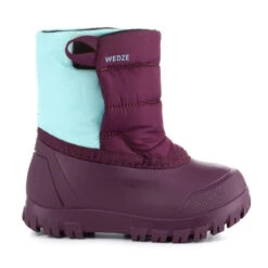 WEDZE Bottes De Neige Bébé, Après Ski Bébé WARM Violettes Et Turquoises -Regatta FR bottes de neige bebe apres ski bebe warm violettes et turquoises 2