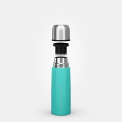 Quechua Bouteille Isotherme Inox 0,4L Avec Gobelet Pour La Randonnée - Turquoise -Regatta FR bouteille isotherme inox 04l avec gobelet pour la randonnee turquoise 7