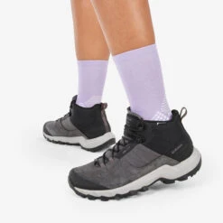 Quechua Chaussettes Randonnée - Hike 500 High Trendy Purple & Kamo X2 Paires -Regatta FR chaussettes randonnee hike 500 high trendy purple and kamo x2 paires 2