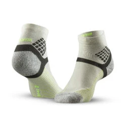 Quechua Chaussettes Randonnée - Hike 500 MID - Gris Jaune - Lot De 2 Paires -Regatta FR chaussettes randonnee hike 500 mid gris jaune lot de 2 paires 1