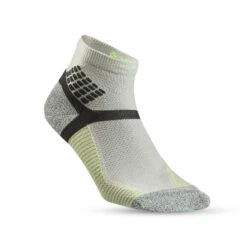 Quechua Chaussettes Randonnée - Hike 500 MID - Gris Jaune - Lot De 2 Paires -Regatta FR chaussettes randonnee hike 500 mid gris jaune lot de 2 paires 2