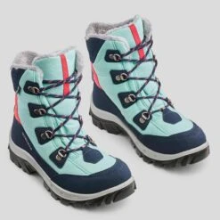 Quechua CHAUSSURES CHAUDES IMPERMÉABLES DE RANDONNÉE -SH500 WARM HIGH LACET-ENFANT 30-38 -Regatta FR chaussures chaudes impermeables de randonnee sh500 warm high lacet enfant 30 38 1