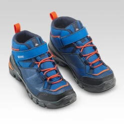 Quechua Chaussures Imperméables De Randonnée -MH120 MID Bleues- Enfant 28 AU 34 Scratch -Regatta FR chaussures impermeables de randonnee mh120 mid bleues enfant 28 au 34 scratch 2