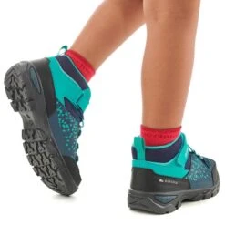 Quechua Chaussures Imperméables De Randonnée - MH120 MID Turquoises - Enfant 28 AU 34 -Regatta FR chaussures impermeables de randonnee mh120 mid turquoises enfant 28 au 34 4