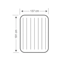 Intex Downy Full Airbed - Lit Gonflable - 191x137x25cm - Avec Accessoires -Regatta FR downy full airbed lit gonflable 191x137x25cm avec accessoires 3