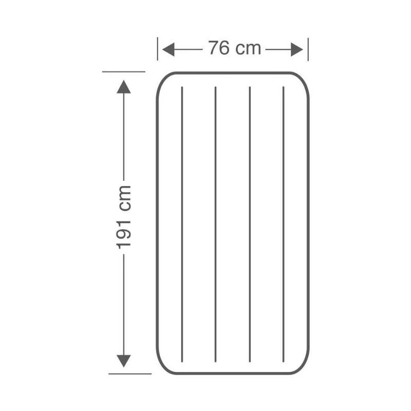 Intex Downy Jr. Twin Airbed - Lit Gonflable - 191x76x25cm - Avec Accessoires 6 Intex Downy Jr. Twin Airbed - Lit Gonflable - 191x76x25cm - Avec Accessoires – Image 4