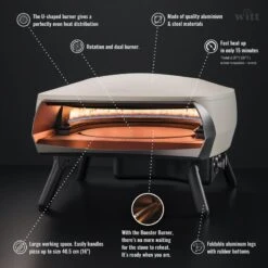 Four à Pizza WITT ETNA Modèle Rotante - Gris FR 14 Four à Pizza WITT ETNA Modèle Rotante - Gris FR -Regatta FR four a pizza witt etna modele rotante gris fr 5