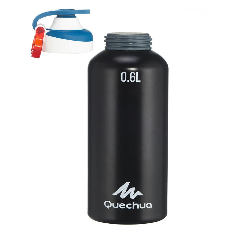 Quechua Gourde Alu 0,6L Avec Bouchon à Ouverture Rapide Pour La Randonnée 4 Quechua Gourde Alu 0,6L Avec Bouchon à Ouverture Rapide Pour La Randonnée – Image 2