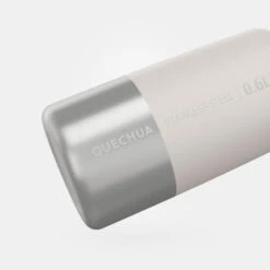 Quechua Gourde Inox 0,6L Avec Bouchon à Vis Pour La Randonnée - Blanc -Regatta FR gourde inox 06l avec bouchon a vis pour la randonnee blanc 2