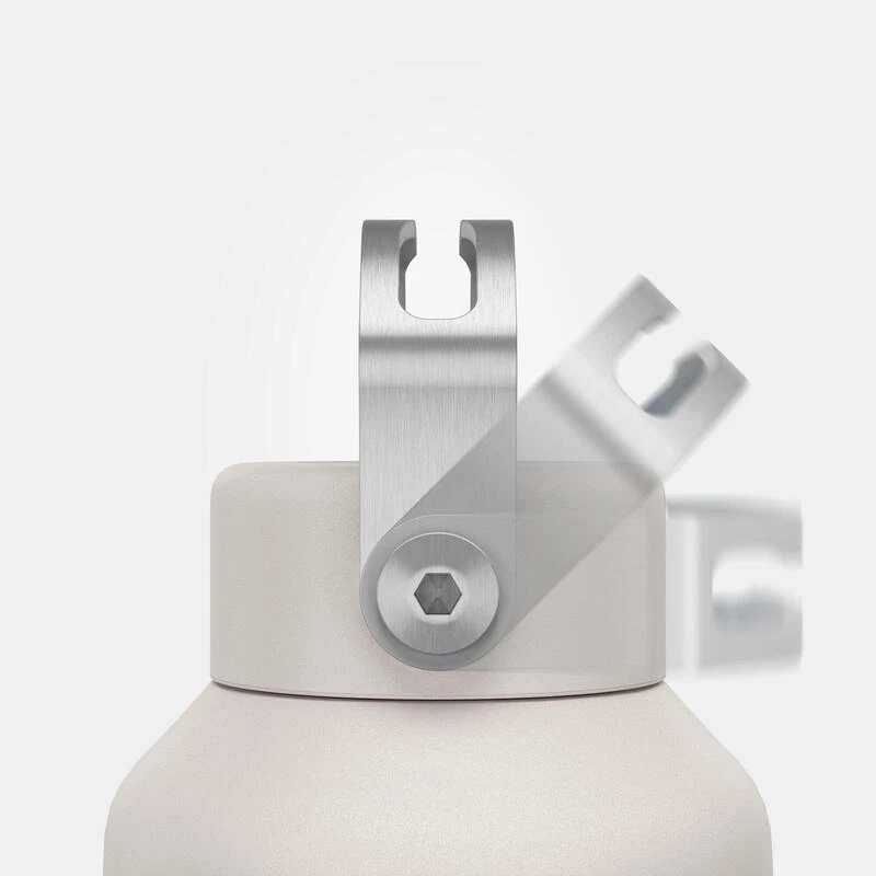 Quechua Gourde Inox 1L Avec Bouchon à Vis Pour La Randonnée - Blanc 7 Quechua Gourde Inox 1L Avec Bouchon à Vis Pour La Randonnée - Blanc – Image 5