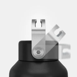 Quechua Gourde Inox 1L Avec Bouchon à Vis Pour La Randonnée - Noir -Regatta FR gourde inox 1l avec bouchon a vis pour la randonnee noir 4