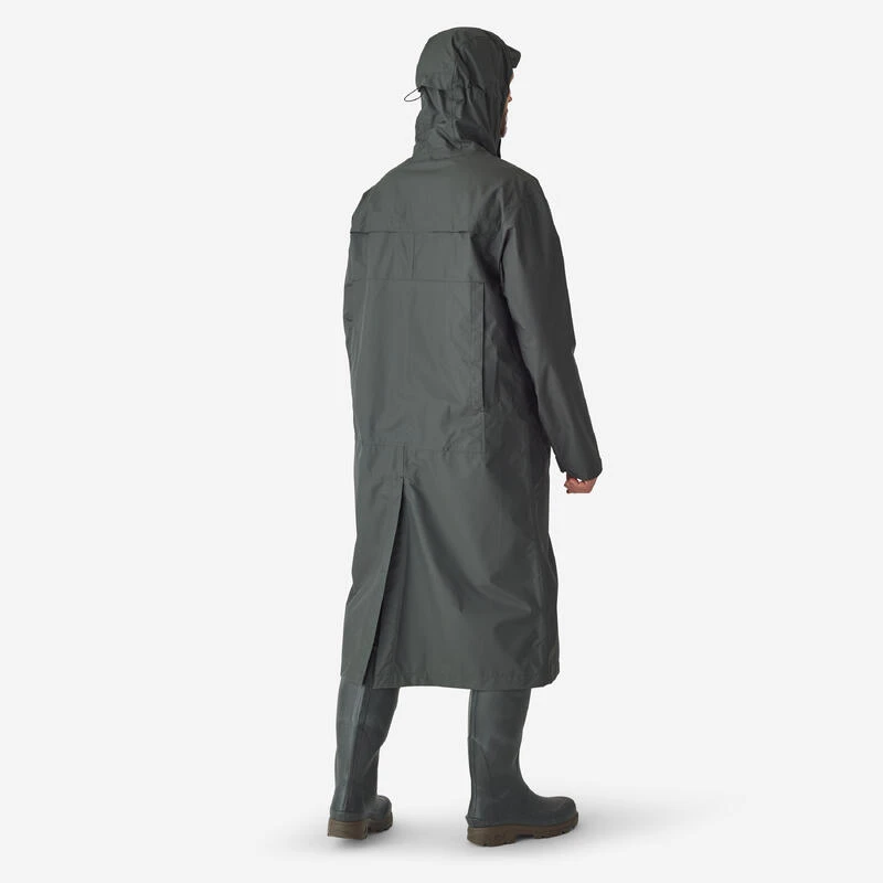Manteau Long Chasse Imperméable 500 Vert 5 Manteau Long Chasse Imperméable 500 Vert – Image 3