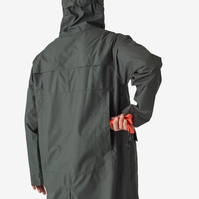 Manteau Long Chasse Imperméable 500 Vert 10 Manteau Long Chasse Imperméable 500 Vert – Image 8