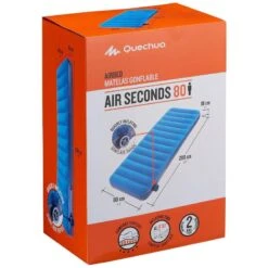 Quechua MATELAS GONFLABLE DE CAMPING - AIR SECONDS 80 CM - 1 PERSONNE -Regatta FR matelas gonflable de camping air seconds 80 cm 1 personne 3