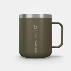 Quechua Mug MH500 Isotherme (double Paroi Inox) Camp Du Randonneur 0,38L Kaki -Regatta FR mug mh500 isotherme double paroi inox camp du randonneur 038l kaki 8