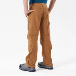 Quechua Pantalon De Randonnée Modulable Enfant MH550 Marron Foncé 7-15 Ans -Regatta FR pantalon de randonnee modulable enfant mh550 marron fonce 7 15 ans 4