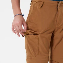 Quechua Pantalon De Randonnée Modulable Enfant MH550 Marron Foncé 7-15 Ans -Regatta FR pantalon de randonnee modulable enfant mh550 marron fonce 7 15 ans 6