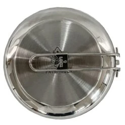 Pathfinder Poêle à Frire Pliable En Acier Inoxydable Avec Couvercle -Regatta FR pathfinder poele a frire pliable en acier inoxydable avec couvercle 4