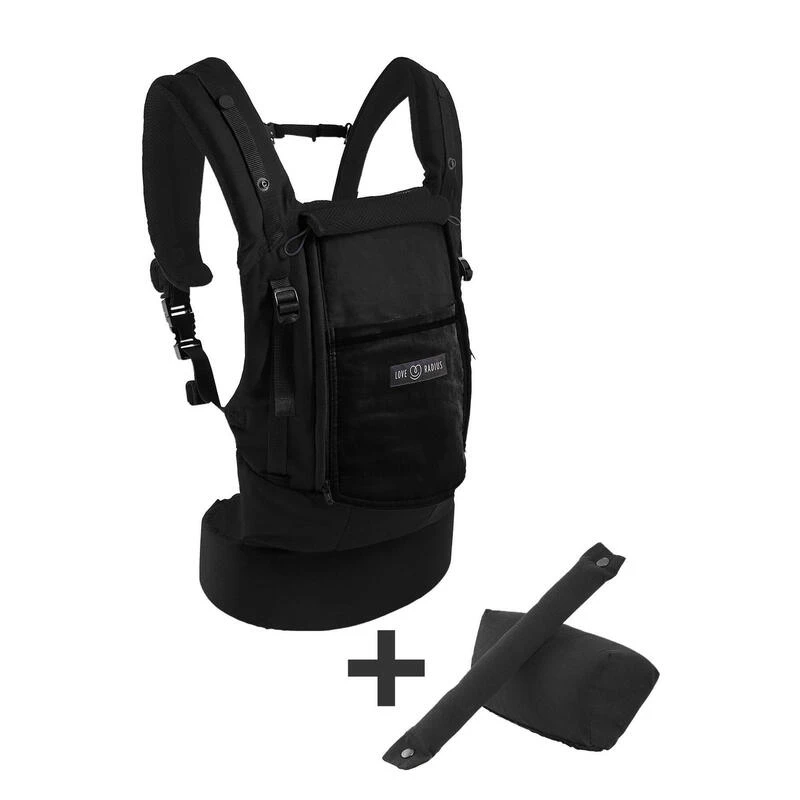 Porte-bébé PhysioCarrier 0m+ Noir Poche Anthracite 3 Porte-bébé PhysioCarrier 0m+ Noir Poche Anthracite