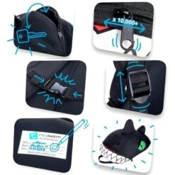 Sac à Dos Pour Enfants | Dragon Noir | Crazy Safety | Testé Et Certifié -Regatta FR sac a dos pour enfants dragon noir crazy safety teste et certifie 2