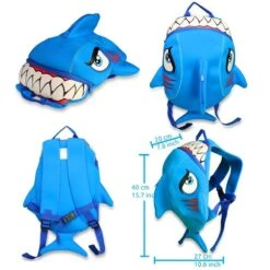 Sac à Dos Pour Enfants | Requin Bleu | Crazy Safety | Testé Et Certifié -Regatta FR sac a dos pour enfants requin bleu crazy safety teste et certifie 1