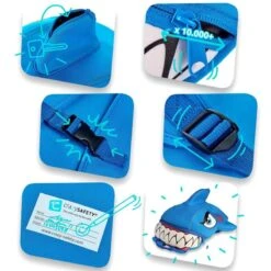 Sac à Dos Pour Enfants | Requin Bleu | Crazy Safety | Testé Et Certifié -Regatta FR sac a dos pour enfants requin bleu crazy safety teste et certifie 2