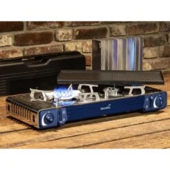 Set Réchaud à Gaz 2 Feux - Skandika Brann - Camping - Allumage Piezo - Mallette -Regatta FR set rechaud a gaz 2 feux skandika brann camping allumage piezo mallette 5