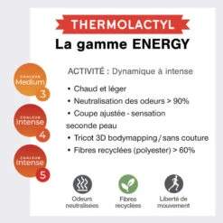 Sous Vêtement Thermique Technique Col Zippé Femme-THERMOLACTYL ENERGY 3 Medium -Regatta FR sous vetement thermique technique col zippe femme thermolactyl energy 3 medium 5