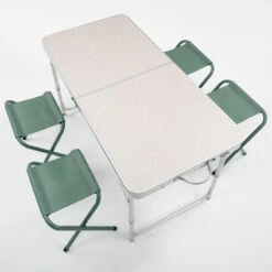 Quechua TABLE DE CAMPING PLIANTE - 4 TABOURETS - 4 À 6 PERSONNES -Regatta FR table de camping pliante 4 tabourets 4 a 6 personnes 4