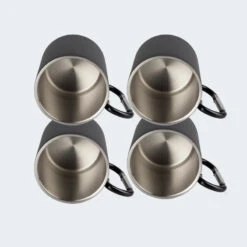 Tasse Thermique De Camping 300 Ml | Mousqueton | Acier Inoxydable | 4 Gobelets -Regatta FR tasse thermique de camping 300 ml mousqueton acier inoxydable 4 gobelets 3