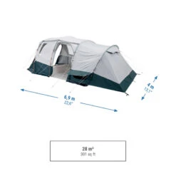 Quechua Tente à Arceaux De Camping - Arpenaz 6.3 F&B - 6 Personnes - 3 Chambres -Regatta FR tente a arceaux de camping arpenaz 63 f and b 6 personnes 3 chambres 2