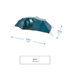 Quechua Tente à Arceaux De Camping - Arpenaz 8.4 - 8 Personnes - 4 Chambres -Regatta FR tente a arceaux de camping arpenaz 84 8 personnes 4 chambres 2