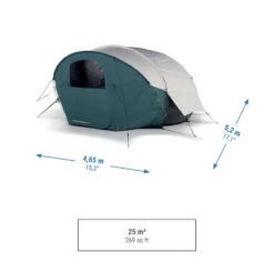 Quechua Tente Bulle De Camping - AirSeconds Skyview Polycoton - 2 Personnes - 1 Chambre -Regatta FR tente bulle de camping airseconds skyview polycoton 2 personnes 1 chambre 3
