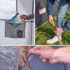 Tente Coleman 8 Personnes Octagon Gris -Regatta FR tente coleman 8 personnes octagon gris 5