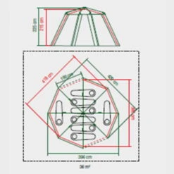 Tente Coleman 8 Personnes Octagon Gris -Regatta FR tente coleman 8 personnes octagon gris 6