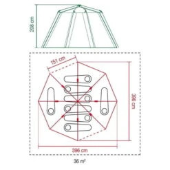 Tente Coleman Octagon Blackout 8 -Regatta FR tente coleman octagon blackout 8 5