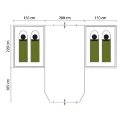 Tente Dôme Hammerfest 4 Plus - Camping - 2 Cabines - 4 Personnes - 2 Entrées -Regatta FR tente dome hammerfest 4 plus camping 2 cabines 4 personnes 2 entrees 6