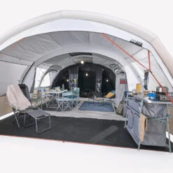 Quechua Tente Gonflable De Camping - Air Seconds 6.3 XXL F&B - 6 Personnes - 3 Chambres -Regatta FR tente gonflable de camping air seconds 63 xxl f and b 6 personnes 3 chambres 3