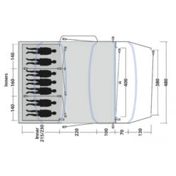Tente Gonflable Outwell Jacksondale 7PA -Regatta FR tente gonflable outwell jacksondale 7pa 2