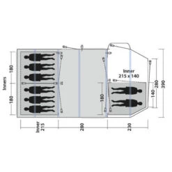 Tente Gonflable Outwell Knightdale 8PA 9 Tente Gonflable Outwell Knightdale 8PA -Regatta FR tente gonflable outwell knightdale 8pa 2