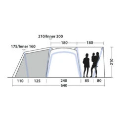 Tente Gonflable Outwell Oakdale 5PA -Regatta FR tente gonflable outwell oakdale 5pa 3
