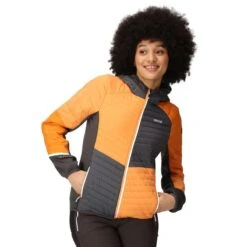 Regatta Veste à Capuche TRUTTON Femme (Orange Clair / Gris Phoque) 9 Regatta Veste à Capuche TRUTTON Femme (Orange Clair / Gris Phoque) -Regatta FR veste a capuche trutton femme orange clair gris phoque 2